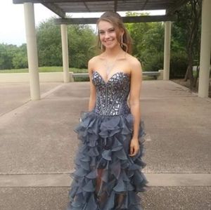 Gray Sherri Hill Dress